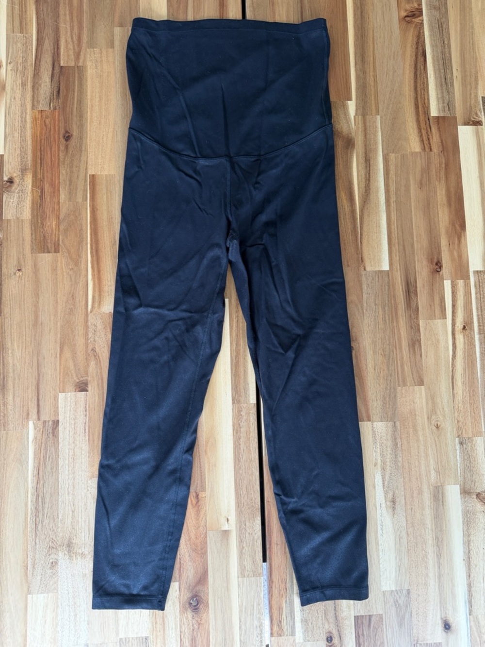 CRZ YOGA Black Foil Shimmer Maternity Yoga Leggings